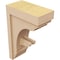 Ekena Millwork 6"W x 12"D x 18"H Classic Warren Rough Cedar Woodgrain TimberThane Corbel, Primed Tan CORUR06X12X18WARRCPR - alternate 3